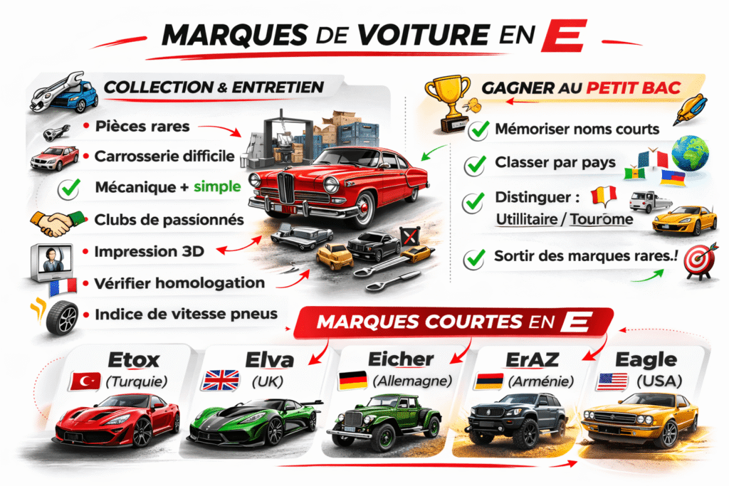 marque en E