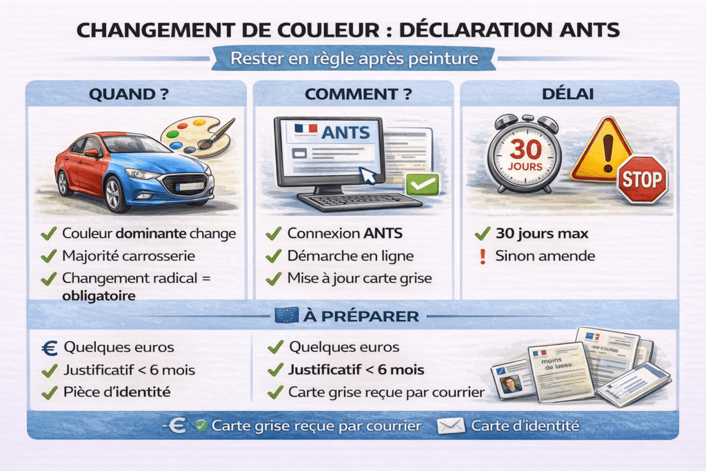 changement de couleur