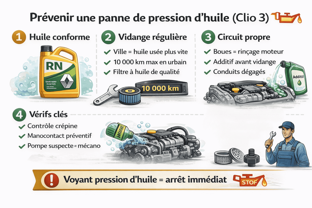pression d'huile