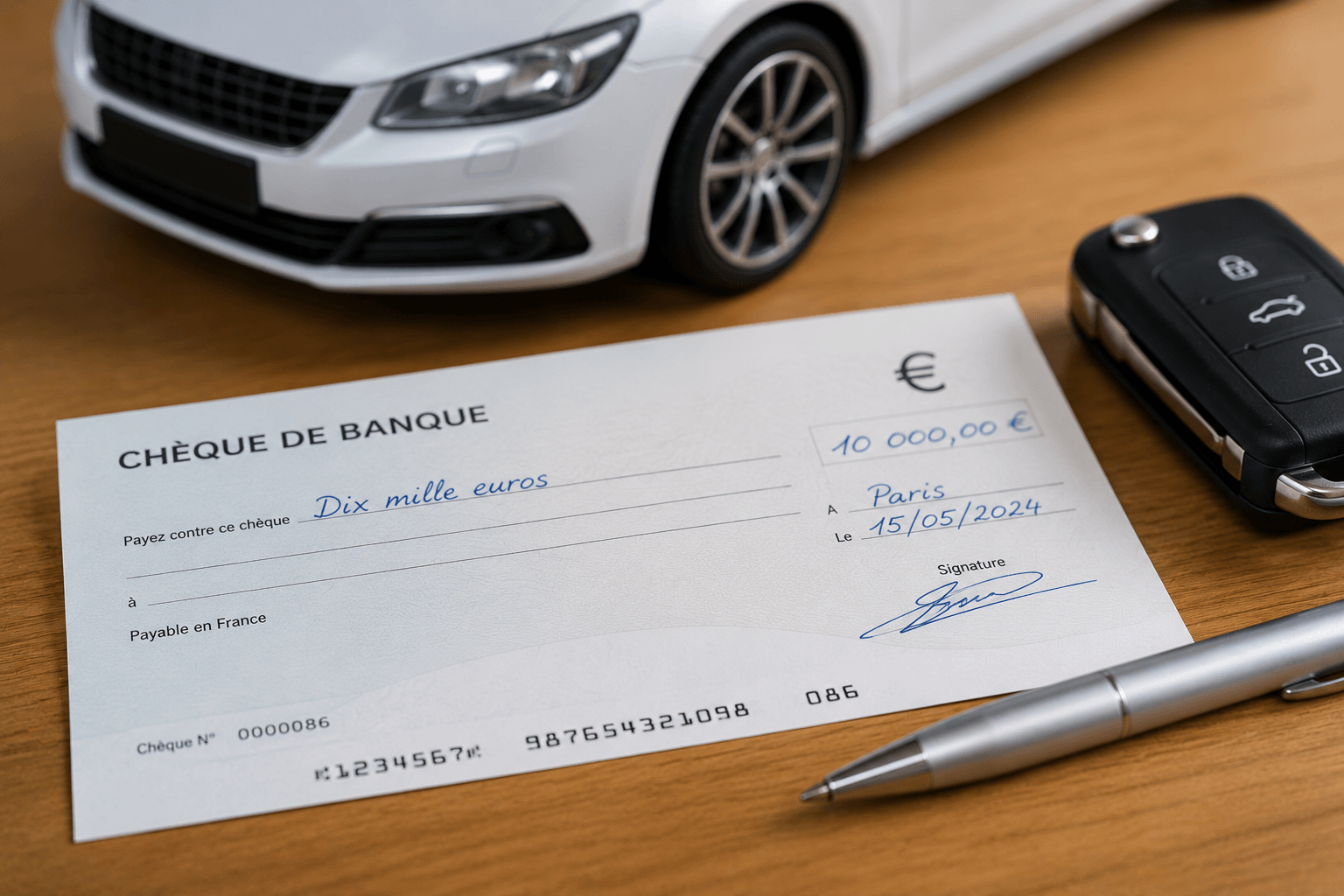 chèque de banque
