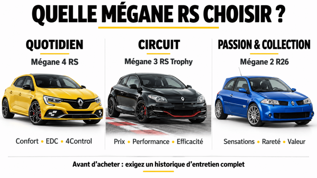 quelle mégane rs choisir